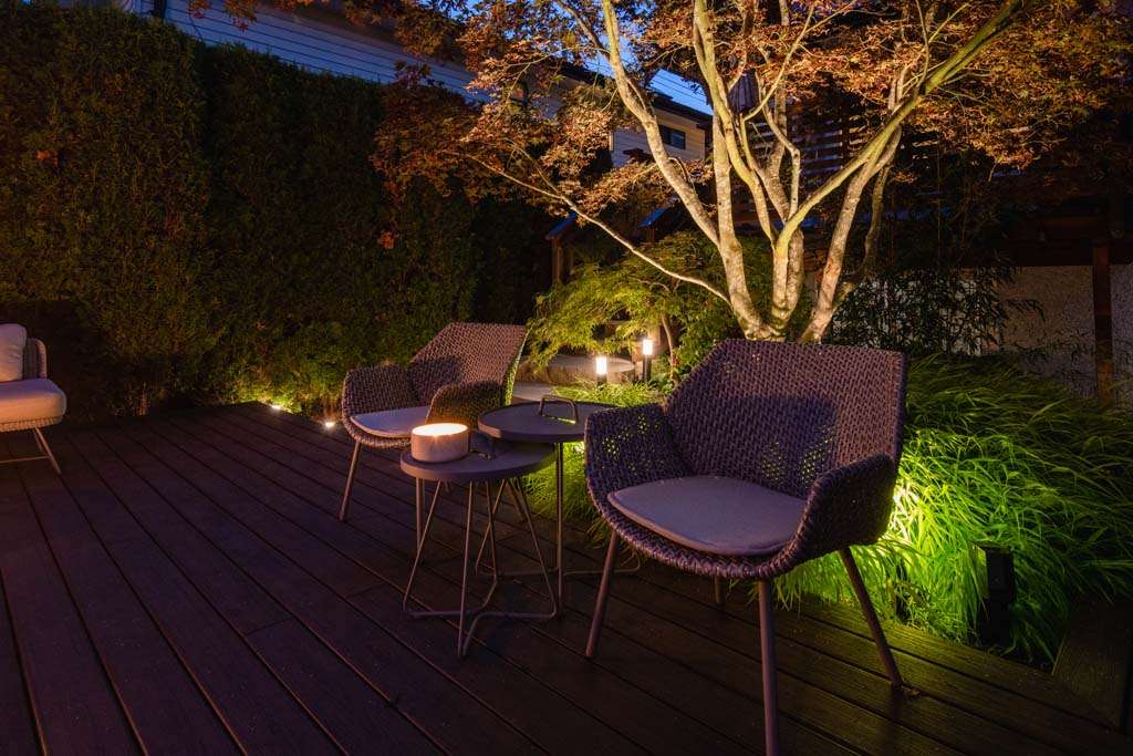 Landscape lighting by Craine Projects